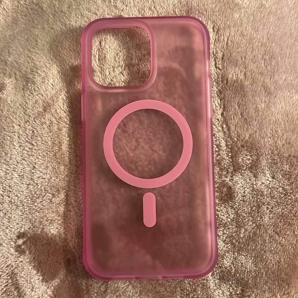 Matte Pink MagSafe iPhone 14 Pro Max Case